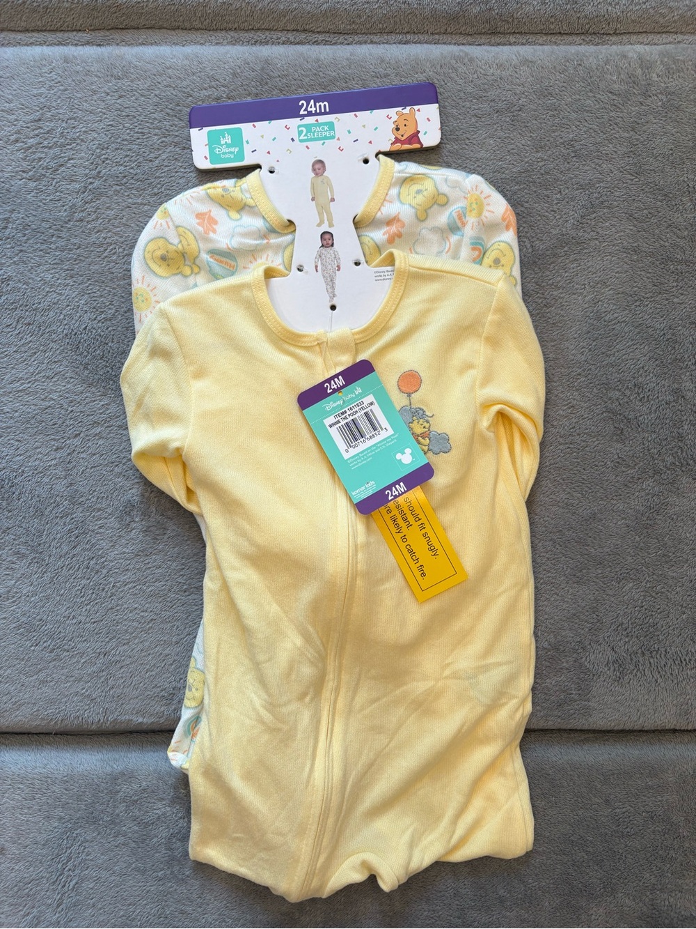 Disney Yellow Winnie the Pooh 2-Pack Sleep Sacks